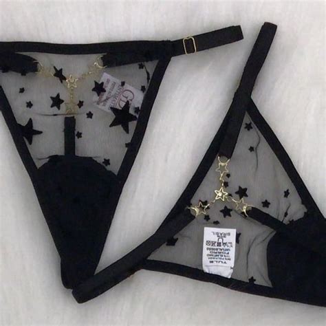 Calcinha Fita Glamour Stars Gardens Lingerie Moda Ntima Linha Noite