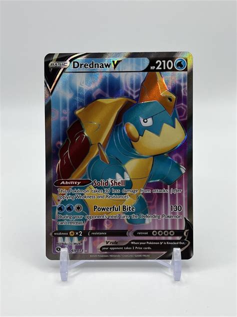 Drednaw V 069 073 Champions Path Full Art Ultra Rare Holo Pokémon 2020