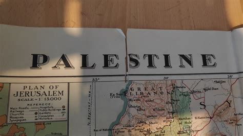 Rare large map of Palestine and Jerusalem | Grelly UK