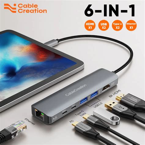 Cablecreation Usb Type C Hub Hdmi K Hz In Usb C Adapter