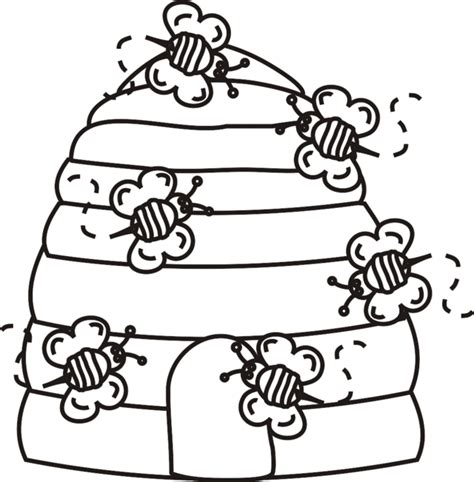 Beehive Coloring Page At Sasstirblog Blog