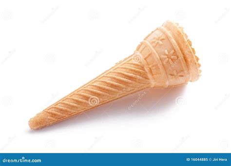 Wafer Cone Stock Image Image Of View Space Snack Isolated 16044885