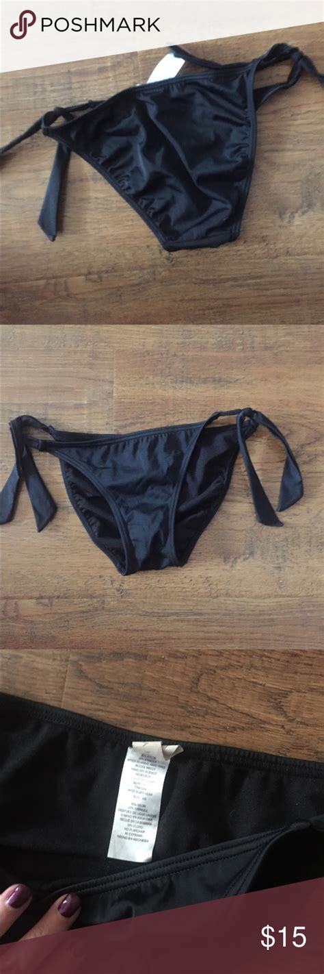 Black Bikini Bottoms XS Size XS Never Worn But Were Washed Hula Honey