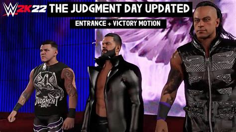 Wwe 2k22 The Judgment Day Updated Attires Entrance Victory Motion Youtube