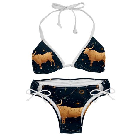 Taurus Constellation Detachable Sponge Adjustable Strap Bikini Set