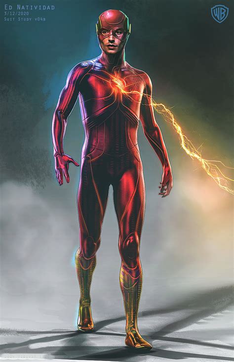 New THE FLASH Movie Concept Art Features Alternate Flash Suit, Batcycle ...