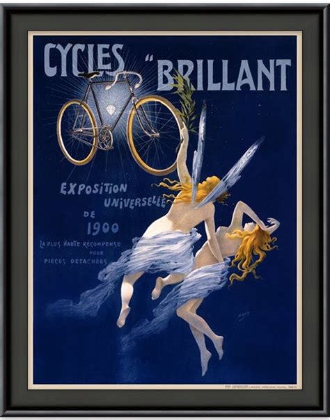 Cycles Brillant Poster Cycling Poster Bicycle Art Vintage Etsy