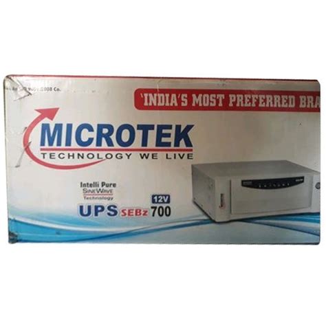 Microtek SEBZ 700 UPS Input Voltage 12 Vdc Battery Type Sine Wave