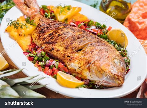 Red Snapper Ingredients Prepared Tropical Taste Stock Photo 2250612863 ...