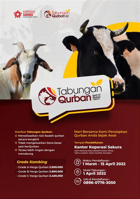 Poster Tabungan Qurban Brosur Desain Brosur Desain Pamflet