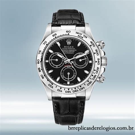 Rolex Daytona Masculino 40mm 116519 Correia De Couro As Replicas De