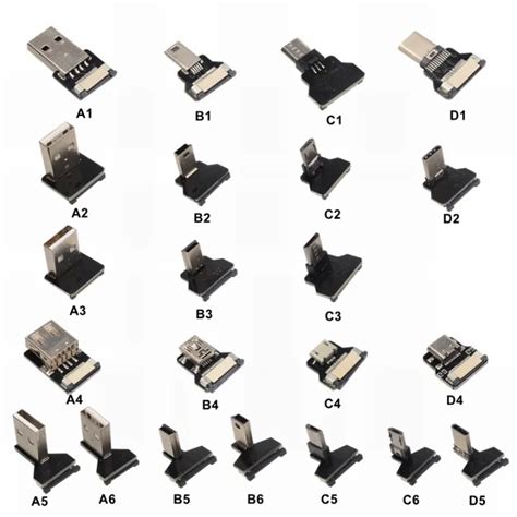 Ffc Type C Mini Micro Usb Extension Ribbon Cable 90 Fpv Slim Flat Soft Flexible Fpc Charge Fpv