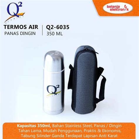 Jual Thermos Termos Air Panas Dingin Q2 6035 Stainless Steel 350 Ml Di