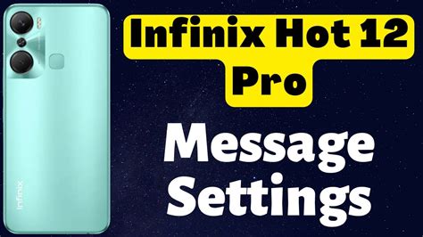 Infinix Hot Pro Message Settings Message Notification Setting YouTube