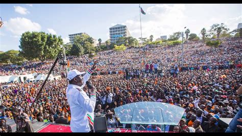 LIVE RAILA ODINGA HIS AZIMIO LA UMOJA BRIGADE IN BAMBA KILIFI