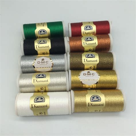 DMC Diamant Metallic Thread 38 2yd Various Colors Etsy