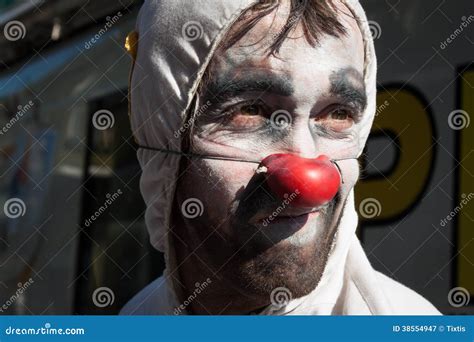 Portrait D Un Clown Chez Milan Clown Festival Photographie