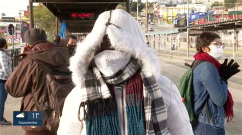 Vídeo Capital bate novo recorde de frio SP1 G1