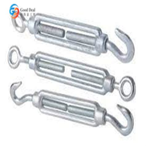 Din Turnbuckles Galvanized Steel Wire Rope Turnbuckle Hook And Eye