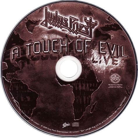 Car Tula Cd De Judas Priest A Touch Of Evil Live Portada