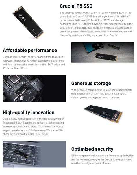 Crucial P Tb Pcie Gen M Nvme Ssd Ct P Ssd Umart Au