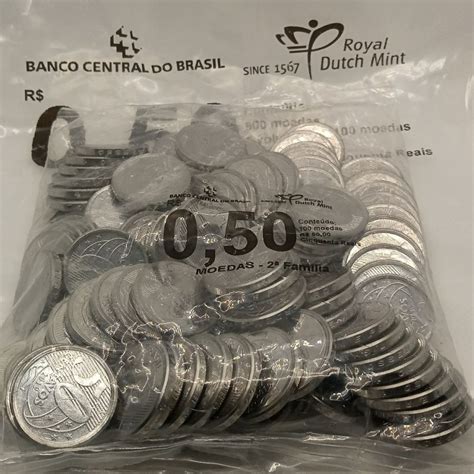 Contagem Numismática Sache Lacrado Moedas 50 Centavos 2019 Sigla A