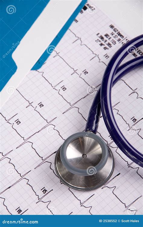 Doctors Stethoscope And Ekg Stock Photo Image Of Patient Scientist