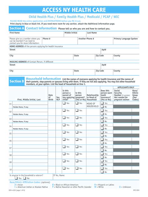 Medicaid Application Nyc Pdf Fill Online Printable Fillable Blank