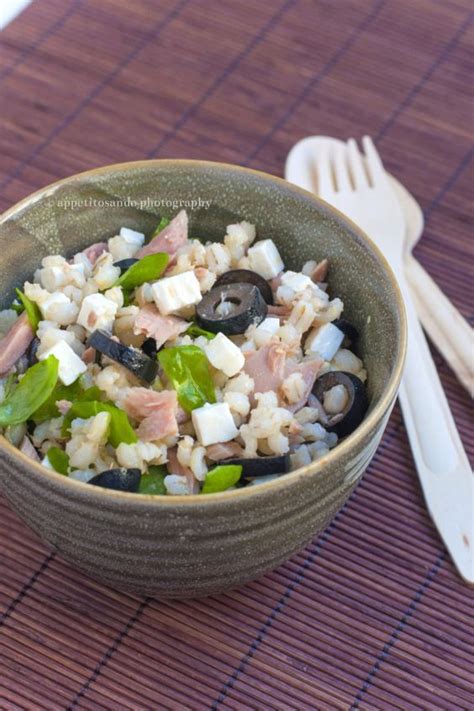 Insalata Di Orzo Con Tonno Olive E Rucola By Appetitosando Ricette