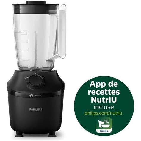 PHILIPS Blender Daily HR2041/41, 450W, 4 lames ProBlend 4, Bol ...