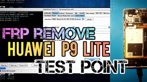 Huawei P9 Lite VNS L21 Remove FRP With HalaBtech TEST POINT