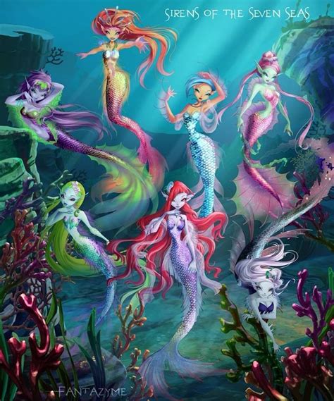 The Seven Seas Mermaid Artwork Fantasy Mermaids