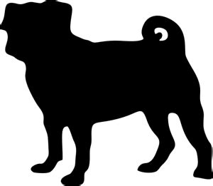 pug silhouette clipart 10 free Cliparts | Download images on Clipground ...