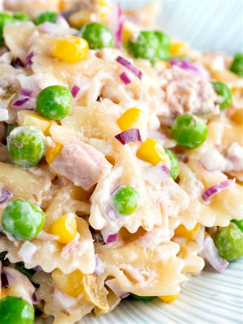 Tuna Pasta Salad With Peas Corn Krumpli