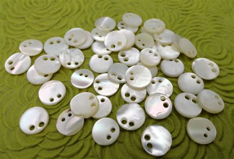 Wee Pearl Vintage Buttons Mother Of Pearl Buttons Or