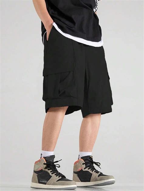 Manfinity Hypemode Loose Fit Men S Shorts With Flap Pockets On Both