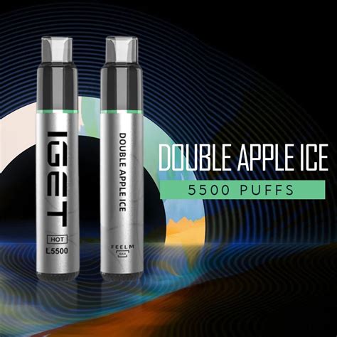 IGET HOT DOUBLE APPLE ICE 5500 PUFFS IGet Vape Haven