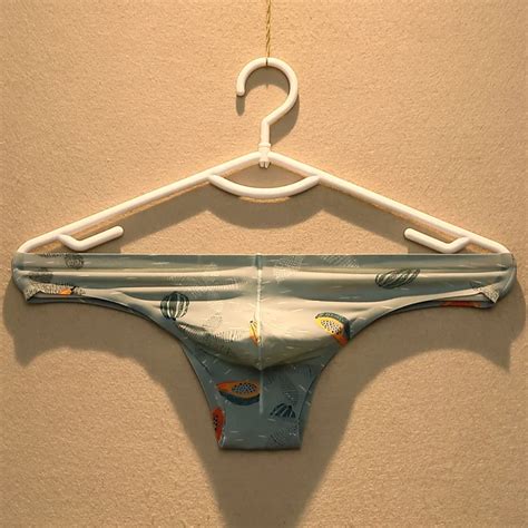 Männer Unterwäsche Suspensorium Mesh Atmungsaktiv Tanga G string Eis Seide Quick Dry Bikini