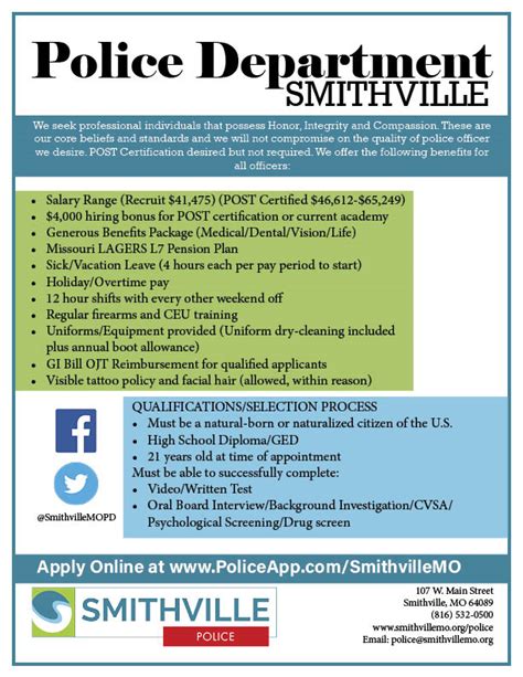 Smithville Mo Police Jobs Entry Level Publicsafetyapp