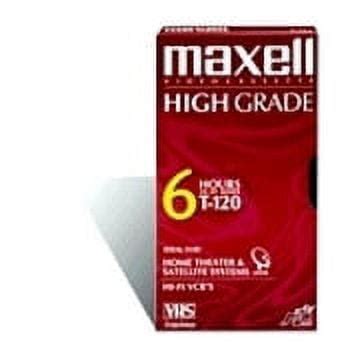 Maxell Premium High Grade Vhs Videocassette Walmart