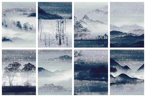 Winter Landscape Animated Background - Design Cuts