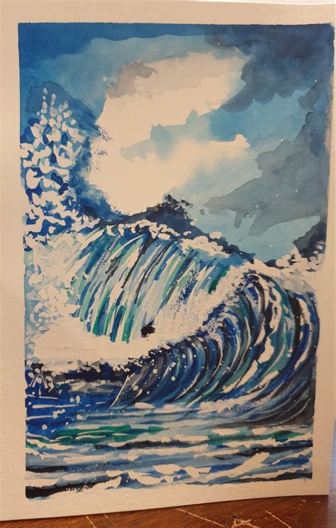 watercolor ocean waves | Skillshare Student Project