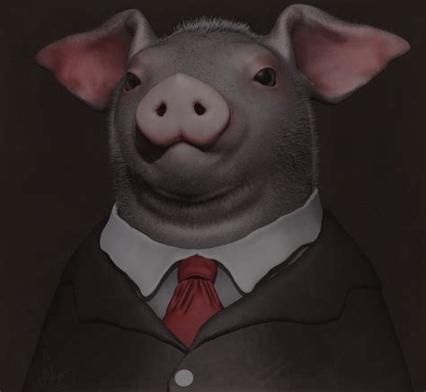 Pig in a Suit by ElCorazone on DeviantArt