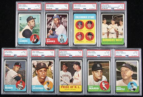 1963 Topps Baseball Near Complete Set 574 Cards With Barnebys