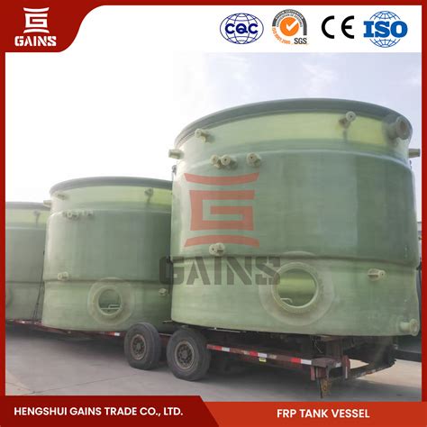 Gains Horizontal Frp Chemical Tank Fabricators Frp Material Sulfuric