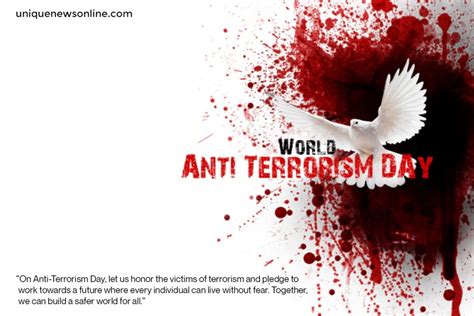 Nationwide Anti Terrorism Day 2023 Theme Quotes Photographs Slogans