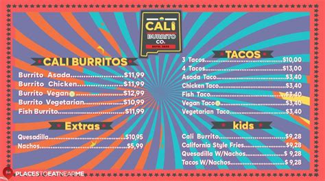 Cali Burrito Co 6261 Riverside Plaza Ln A1, Albuquerque, NM 87120 ...