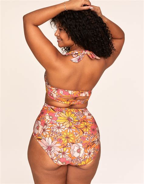 Shelby Floral Pink Plus Two Piece Contour Demi Bikini B Dd Adore Me