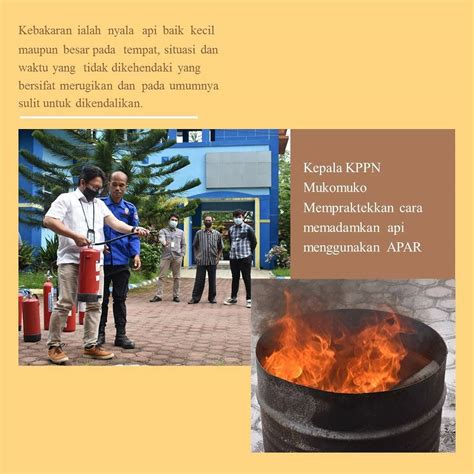 Pelatihan Pemadaman Kebakaran Kppn Mukomuko