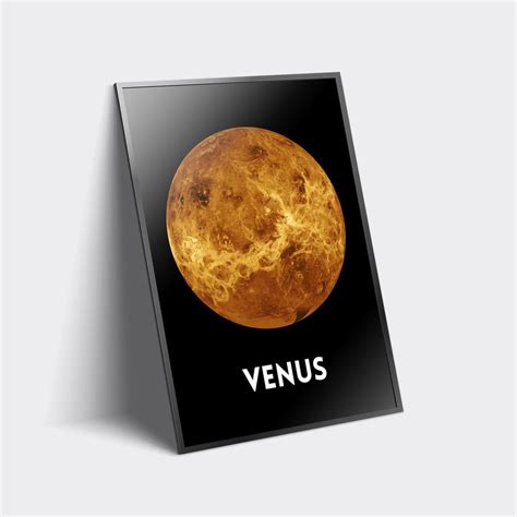 Venus Poster Venus Print Venus Printable Solar System Etsy Outer